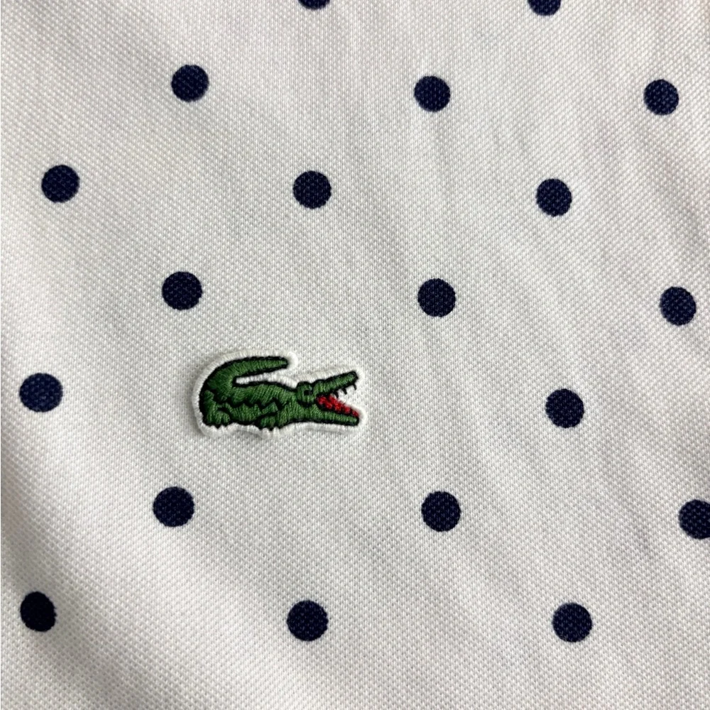 Lacoste Polo with navy blue Dots - Picture 4 of 5